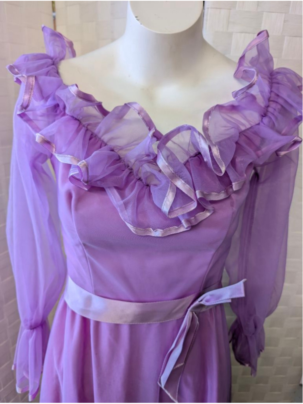 Vintage Dress Prom Union label 1970-80 XS